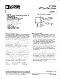 AD698 datasheet: Universal LVDT Signal Conditioner(REV B) AD698