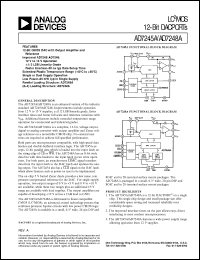 AD7245 datasheet: 12-Bit DACPORT with Double-Buffered Parallel Input AD7245