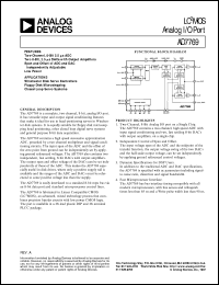 AD7769 datasheet: CMOS Analog I/O Port AD7769