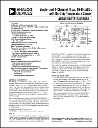 AD7816 datasheet: 10-Bit ADC, Temperature Monitoring Only in an SOIC/µSOIC Package AD7816