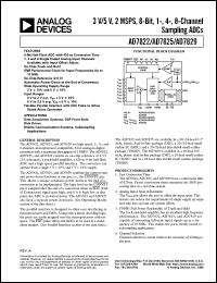 AD7822 datasheet: 3V/5V, 8-Bit, 2 MSPS Analog-to-Digital Converter AD7822