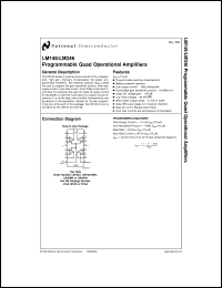 LM146J/883 datasheet: Programmable Quad Operational Amplifier LM146J/883