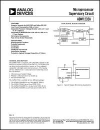 ADM1232A datasheet: Microprocessor Supervisory with Adjustable Strobe Monitor Options and Fast (20 ns) Strobe Pulsewidth ADM1232A