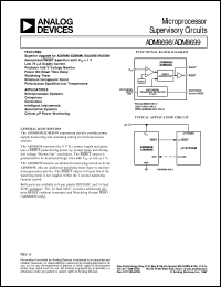 ADM8699 datasheet: Microprocessor Supervisory Circuits ADM8699