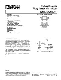 ADM8828 datasheet: Switched-Capacitor Voltage Inverter with Shutdown ADM8828