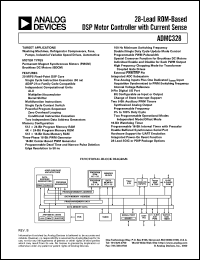 ADMC328 datasheet: 28-Pin Single Chip DSP Based Motor Controller ADMC328