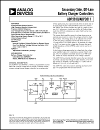 ADP3810 datasheet: Secondary Side, Off-Line Battery Charger Controller - Programmed ADP3810