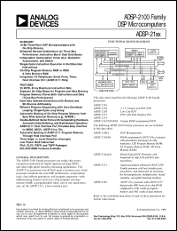 ADSP-2105 datasheet: 16-bit, 20 MIPS, 5v, 1 serial port ADSP-2105