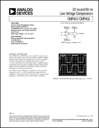 CMP402 datasheet: 65 ns Low Voltage Comparator CMP402