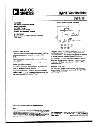 OSC1758 datasheet: Hybrid Power Oscillator OSC1758