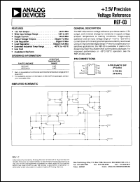 REF03 datasheet: Precision Voltage Reference Providing Stable +2.5 V Output REF03