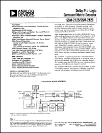 SSM2125 datasheet: Dolby Pro-Logic Surround Matrix Decoder SSM2125