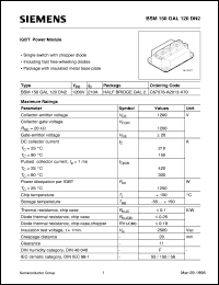 BSM150GAL120DN2 datasheet: 1200V/210A IGBT power module BSM150GAL120DN2