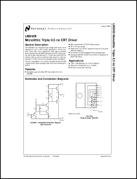 LM2439T datasheet: Monolithic Triple 9.5 ns CRT Driver LM2439T