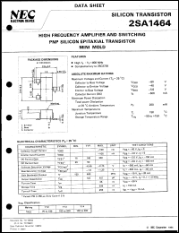 2SA1464-T2B datasheet: Silicon transistor 2SA1464-T2B