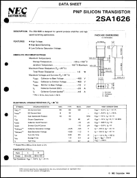 2SA1626 datasheet: Silicon transistor 2SA1626