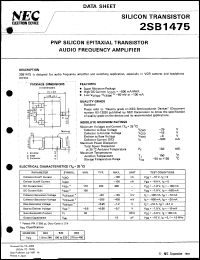 2SB1475-T1 datasheet: Silicon transistor 2SB1475-T1