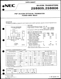 2SB805 datasheet: Low frequency power amplification 2SB805