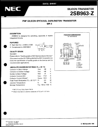 2SB963 datasheet: Darlington transistor 2SB963