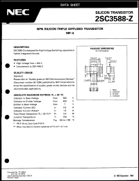 2SC3588-Z datasheet: Silicon transistor 2SC3588-Z