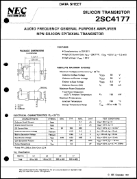 2SC4177 datasheet: Silicon transistor 2SC4177