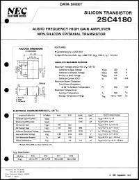 2SC4180-T1 datasheet: Silicon transistor 2SC4180-T1