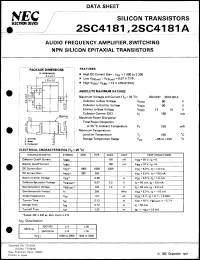 2SC4181 datasheet: Silicon transistor 2SC4181