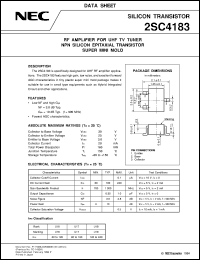 2SC4183 datasheet: Silicon transistor 2SC4183