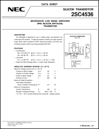 2SC4536 datasheet: NPN epitaxial type silicon transistor 2SC4536