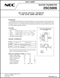 2SC5006-T1/-T2 datasheet: NPN epitaxial-type silicon transistor 2SC5006-T1/-T2