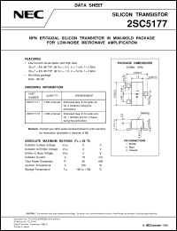 2SC5177-T1 datasheet: High fT, high gain transistor 2SC5177-T1
