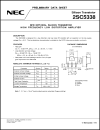 2SC5338-T1 datasheet: High-gain transistor 2SC5338-T1