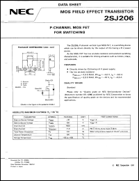 2SJ206-T1 datasheet: P-channel MOS FET 2SJ206-T1