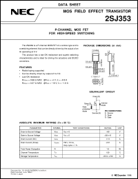 2SJ353 datasheet: P-channel MOS-type silicon field effect transistor (-60 2SJ353