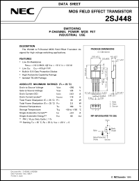 2SJ448 datasheet: Pch vertical DMOSFET MP-45F 2SJ448