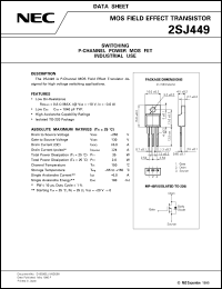 2SJ449(JM) datasheet: Pch vertical DMOS FET MP-45F 2SJ449(JM)