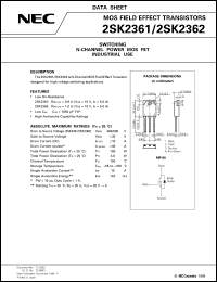 2SK2362 datasheet: N-channel enhancement type DMOS 2SK2362