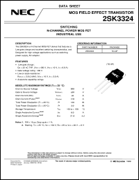 2SK3324 datasheet: Power MOS FET 2SK3324