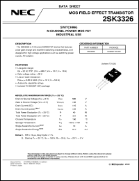 2SK3326 datasheet: Power MOS FET 2SK3326