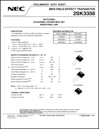 2SK3358 datasheet: Nch power MOS FET 2SK3358