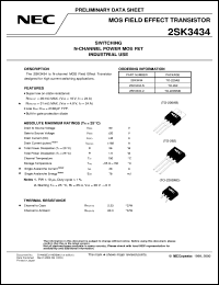 2SK3434-Z datasheet: Nch power MOS FET 2SK3434-Z