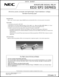 ED2TYPE datasheet: Open and shut a circuit for small signal. ED2TYPE