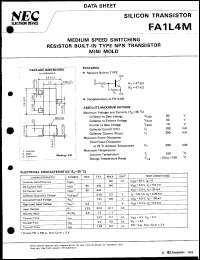 FA1L4M-T2B datasheet: Compound transistor FA1L4M-T2B