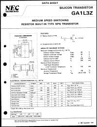 GA1L3Z datasheet: Hybrid transistor GA1L3Z