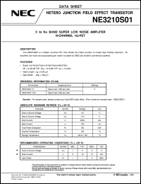 NE3210S01 datasheet: N-channel HJ-FET NE3210S01