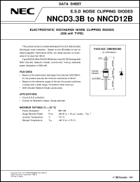 NNCD12B datasheet: Zener diode ESD, surge protection NNCD12B