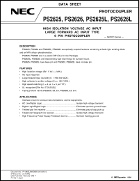 PS2626 datasheet: Photocoupler PS2626