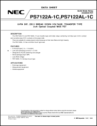 PS7122A-1C datasheet: Optical semiconductor relay for low current driving PS7122A-1C
