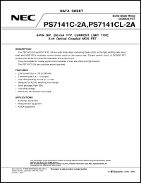 PS7141-1C datasheet: DIP 400V Optical MOSFET PS7141-1C