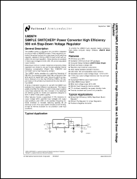 LM2674N-5.0 datasheet: SIMPLE SWITCHER Power Converter High Efficiency 500mA Step-Down Voltage Regulator LM2674N-5.0